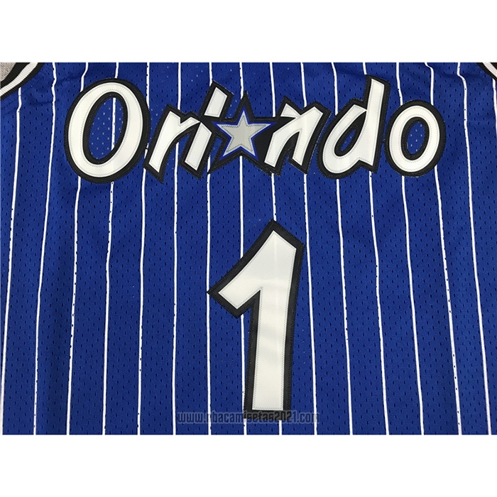 Camiseta Orlando Magic Tracy McGrady #1 Mitchell & Ness 2003-04 Azul